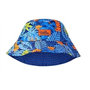 Uv skinz | reversible bucket hat navy blue Hawaiian tiger